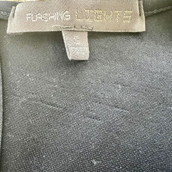 Flashing Lights Size Small Flare Party Dress Striped Dark Navy Blue & Off White - Picture 14 of 15